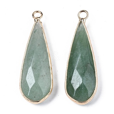 Natural Green Aventurine Pendants X-G-S359-319A-1