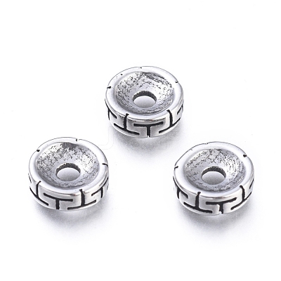 304 Stainless Steel Beads STAS-F243-12AS-1