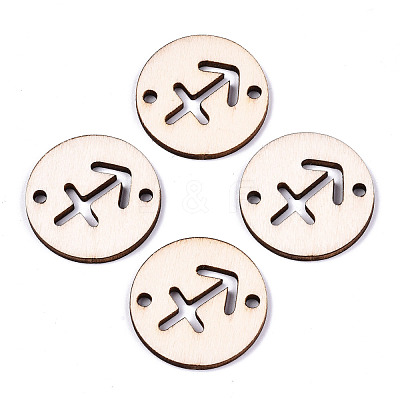 Unfinished Natural Poplar Wood Links Connectors WOOD-S045-139B-08-1