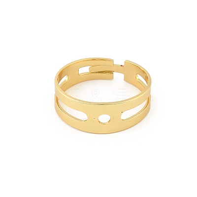 Blank Brass Finger Ring Bands KK-A272-05G-1