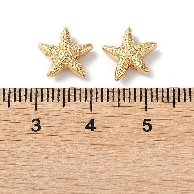 Rack Plating Brass Beads KK-M264-10G-1