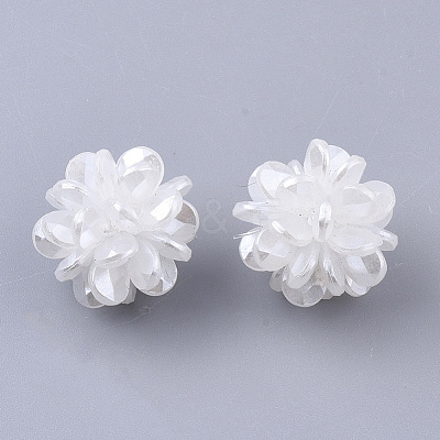 Handmade ABS Plastic Imitation Pearl Woven Beads FIND-S319-31A-01-1