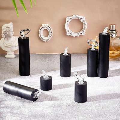 1 Set Acrylic Jewelry Finger Ring Displays Stands RDIS-NB0001-07-1