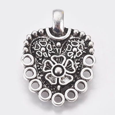 Eco-Friendly Zinc Alloy Hook Clasps PALLOY-WH0031-02AS-1