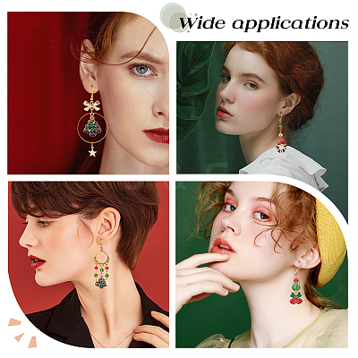 DIY Christmas Theme Earring Making Kits DIY-SC0019-45-1