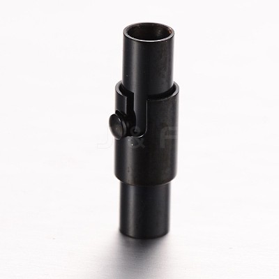 304 Stainless Steel Locking Tube Magnetic Clasps Ion Plating(IP) STAS-I045-12-3mm-1