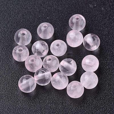 Natural  Rose Quartz Beads Strands G-L104-4mm-01-1