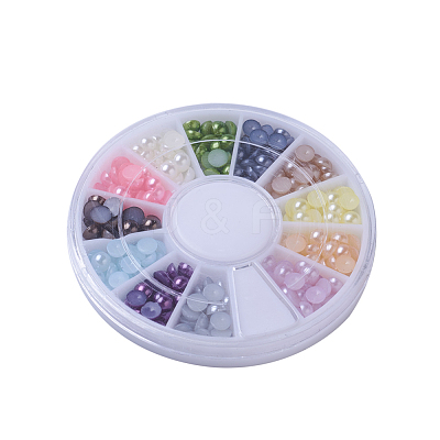 ABS Plastic Cabochons OACR-X0006-09-4mm-1