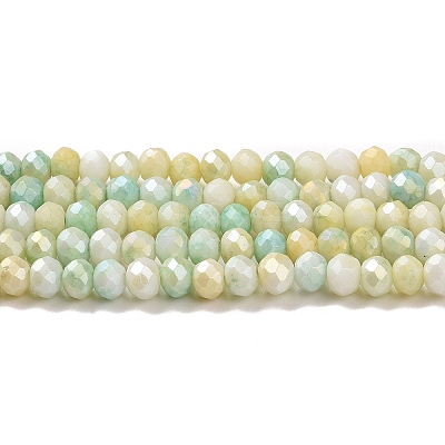 Ombre Effect Dyed Glass Beads Strands GLAA-C023-02-C14-1