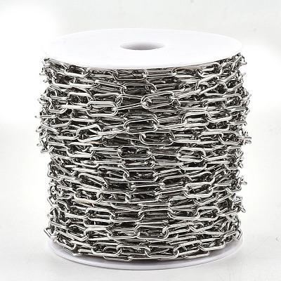 Unwelded Iron Paperclip Chains CH-S125-09B-P-1