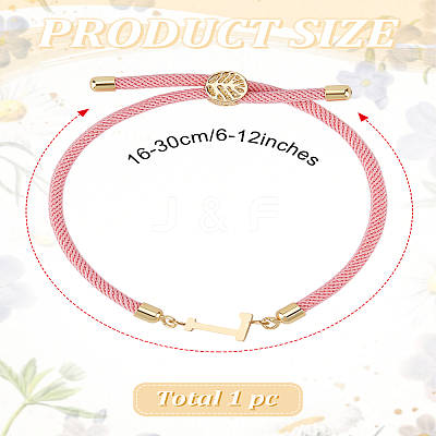 1Pc Adjustable Nylon Cord Slider Bracelets for Women BJEW-LP0001-32L-03-1