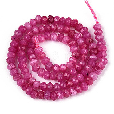 Natural White Jade Bead Strands X-G-R343-2x4-08-1