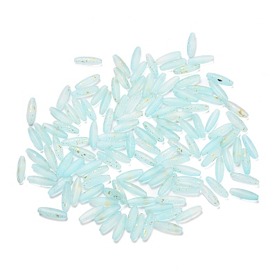 Frosted Glass Beads FGLA-L001-001K-1