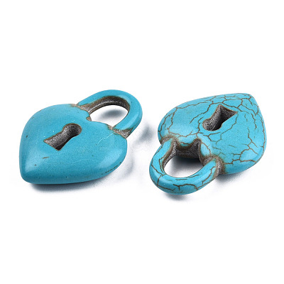 Synthetic Turquoise Gemstone Pendants TURQ-S283-04A-1