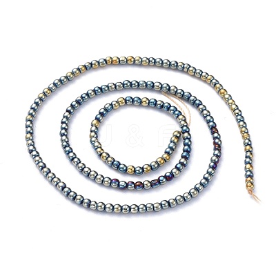Electroplate Glass Beads Strands EGLA-K014-A-FP08-1