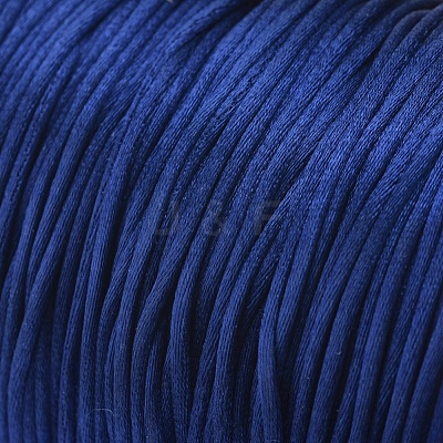 Round Nylon Satin Rattail Cord NWIR-WH0009-15A-10-1