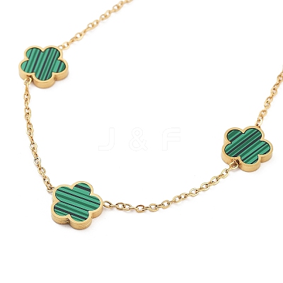 Golden 304 Stainless Steel Necklace NJEW-K252-09G-02-1