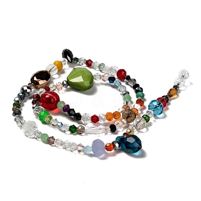 Mixed Electroplate Glass Beads Strands X-EGLA-A003-01-1
