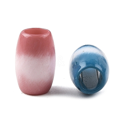 Opaque Acrylic European Beads OACR-Z036-04C-1