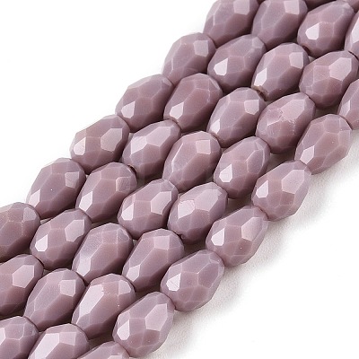 Opaque Solid Color Beads Strands EGLA-N013-P4mm-D09-1