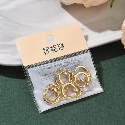 SHEGRACE Brass Micro Pave Clear Cubic Zirconia Hoop Earrings Findings XGR0153G-92G-1