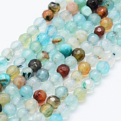 Natural Agate Beads Strands X-G-E469-12P-1