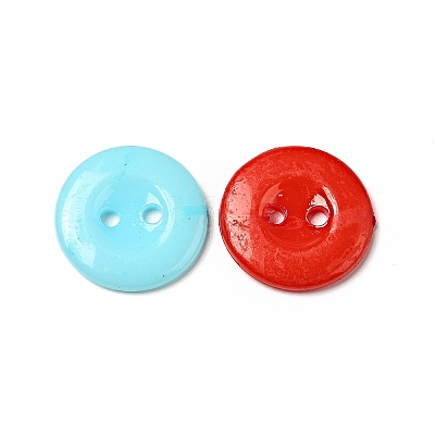 Acrylic Sewing Buttons for Costume Design X-BUTT-E087-B-M-1