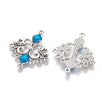 Alloy Enamel Chandelier Component Links X1-ENAM-EA9734Y-4-1