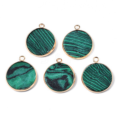 Synthetic Malachite Pendants X-G-Q998-010E-1-1