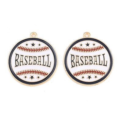 Sport Alloy Enamel Pendants ENAM-C035-01E-1