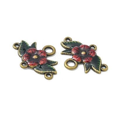 Alloy Enamel Chandelier Component Links ENAM-EA9731Y-AB-3-1