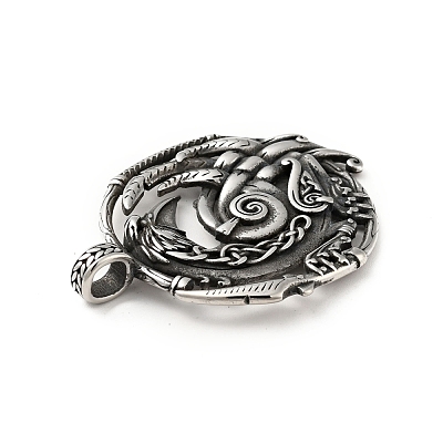304 Stainless Steel Pendants STAS-P309-24AS-1