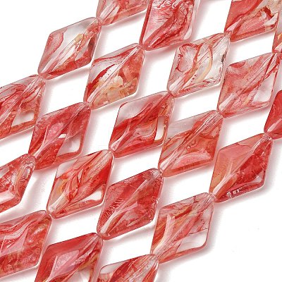 Transparent Handmade Lampwork Beads LA-CBAF0C8-02A-1