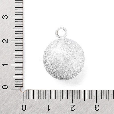 Brass Bell Pendants KK-NH0001-01S-1