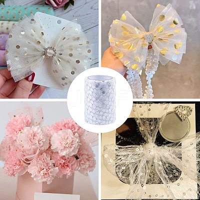 Glitter Sequin Deco Mesh Ribbons OCOR-TADJ0001-10D-1