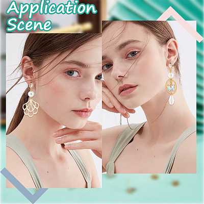20Pcs Brass Cubic Zirconia Stud Earring Findings KK-BBC0010-86-1