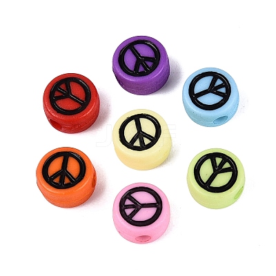Opaque Acrylic Beads SACR-Q001-11-1