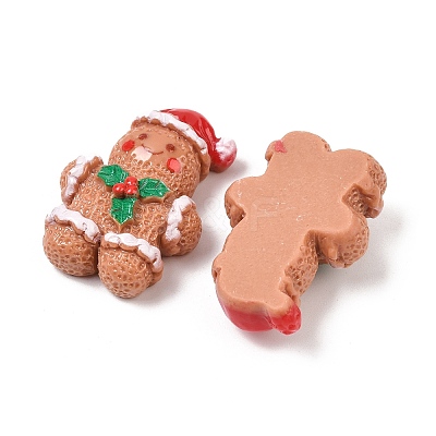 Christmas Opaque Resin Cabochons CRES-Z015-01B-1
