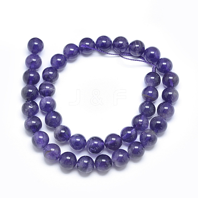 Natural Amethyst Beads Strands G-E481-03-8mm-1