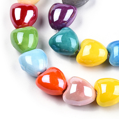 Handmade Porcelain Bead Strands PORC-N007-25-1