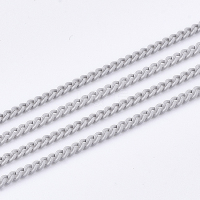 Spray Painted Brass Curb Chains CHC-S007-02W-1