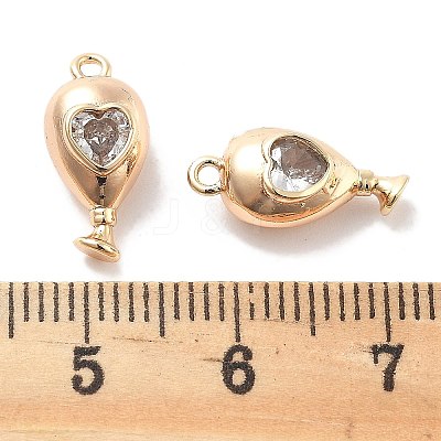 Rack Plating Brass Charms KK-M102-19G-A-1