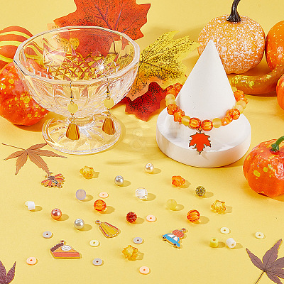DIY Thanksgiving Day Jewelry Making Findings Kits DIY-SP0001-55-1