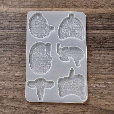 Medical Theme DIY Silicone Badge Reel Ornament Molds DIY-G079-05C-1