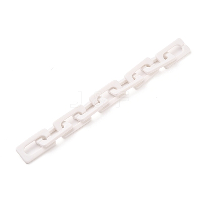 Handmade Opaque Acrylic Cross Chains AJEW-JB00766-05-1