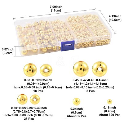 1377Pcs 5 Styles ABS Plastic Beads OACR-FS0002-43-1