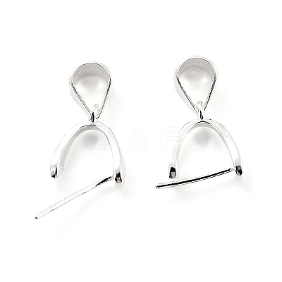925 Sterling Silver Ice Pick Pinch Bails STER-Z001-122S-05-1
