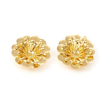 Multi-Petal Brass Bead Caps KK-I669-14G-1