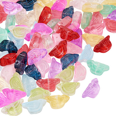 72Pcs 12 Colors Transparent Glass Beads DGLA-TA0001-53-1