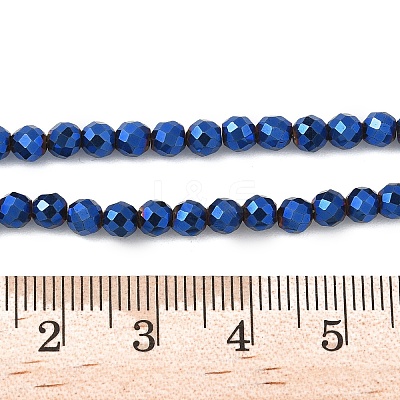 Electroplated Synthetic Non-magnetic Hematite Beads Strands G-A263-B01-01B-1